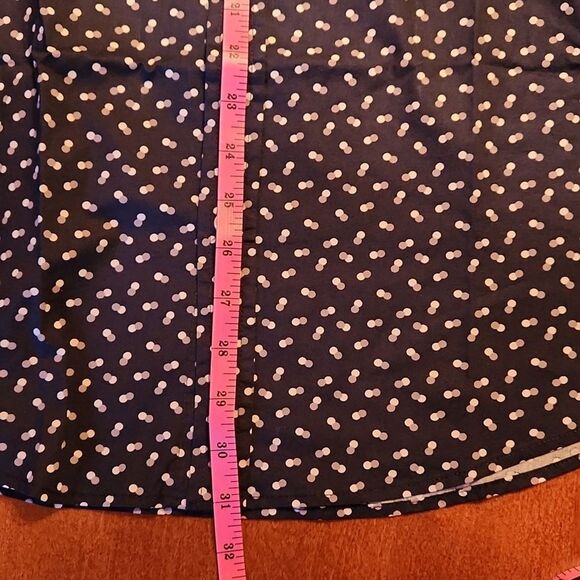 Julian & Mark Long Sleeve Button Down Casual Shirt Large, Blue, White, Grey Dots - Picture 4 of 10